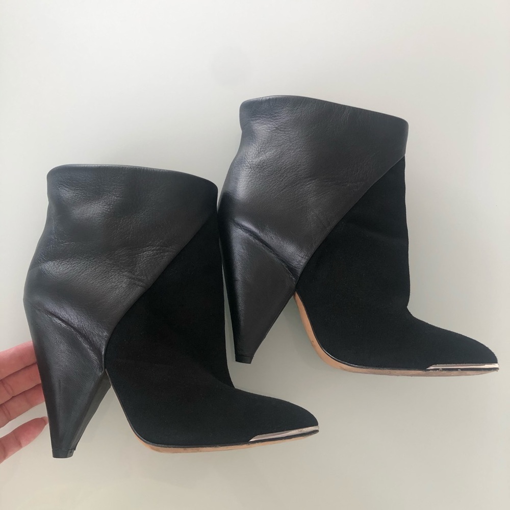 Authentic IRO boots. Size 36. Black leather/suede - Picture 2 of 8